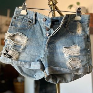 Denim shorts